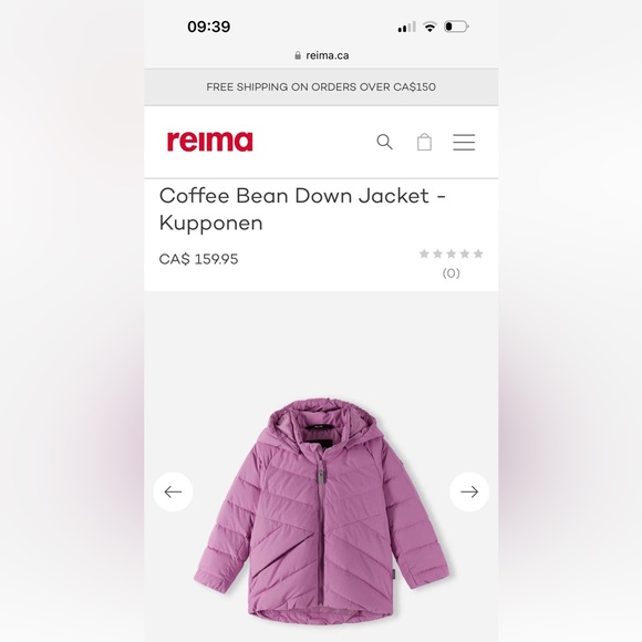 Reima 4T pink winter jacket - Picture 5 of 5